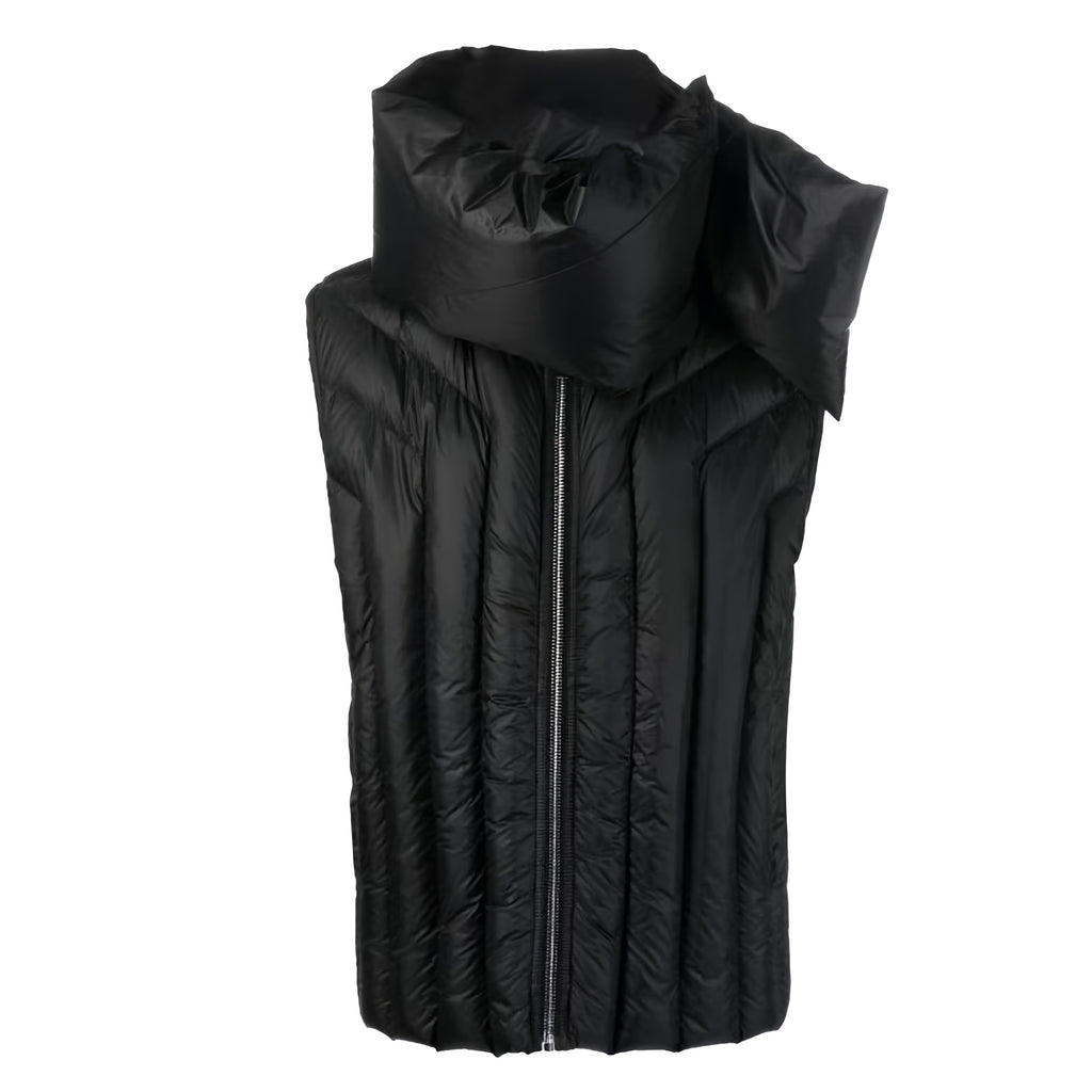 Men's And Women's Fall And Winter Quilted Design Down Jacket Bib Undershirt Jacket Zipper Black Trend Vest Jacket Ngvp #2612
