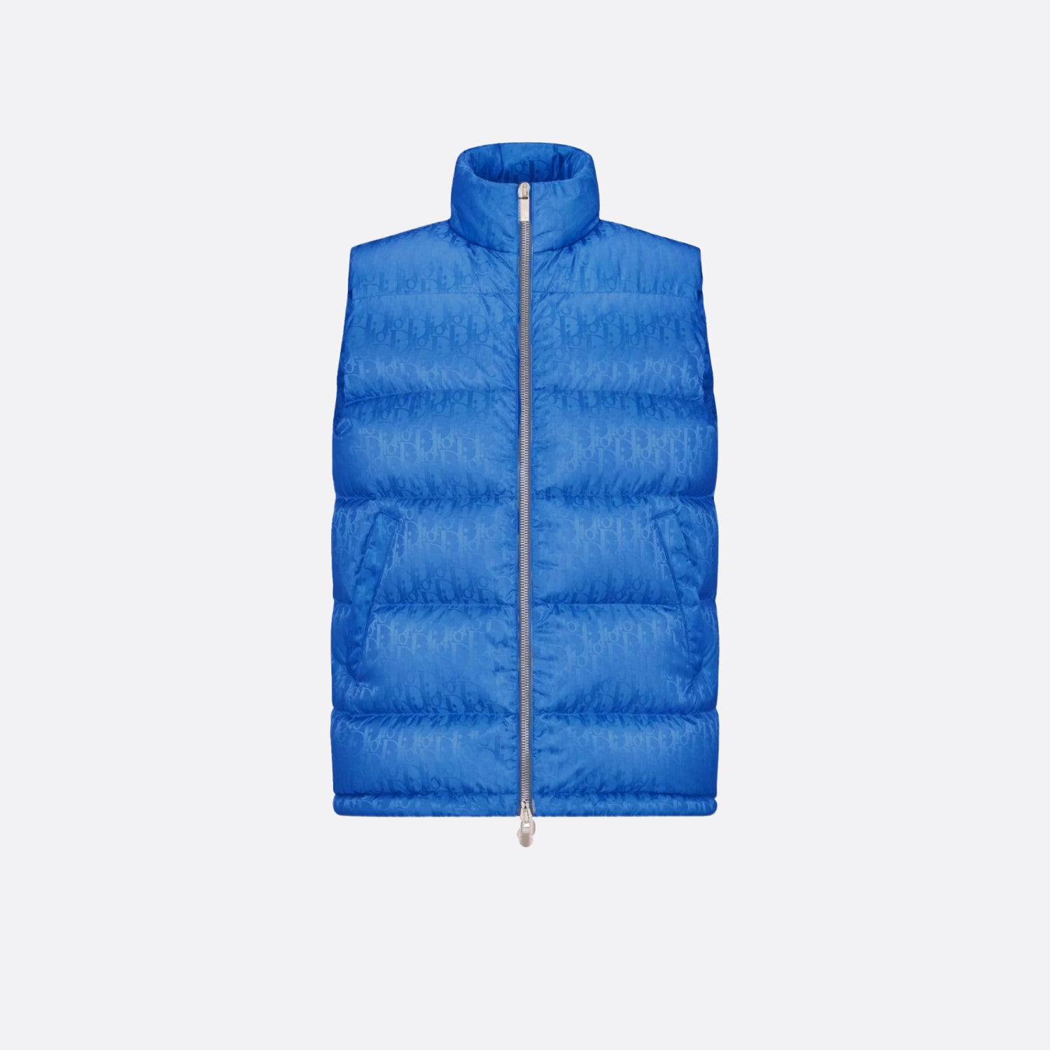 Oblique Sleeveless Down Jacket Zip Puffer Vest Men's Autumn And Winter Fashion Trend Sleeveless Warm Jacket #96497