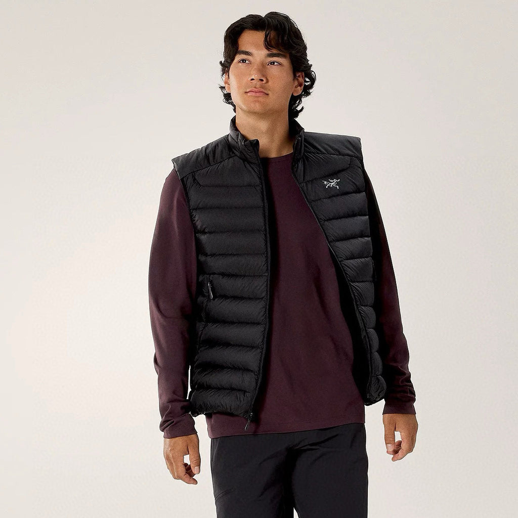 Men's Fall/Winter Fashion Casual High Neck Zipper Sleeveless Thermal Vest #79431