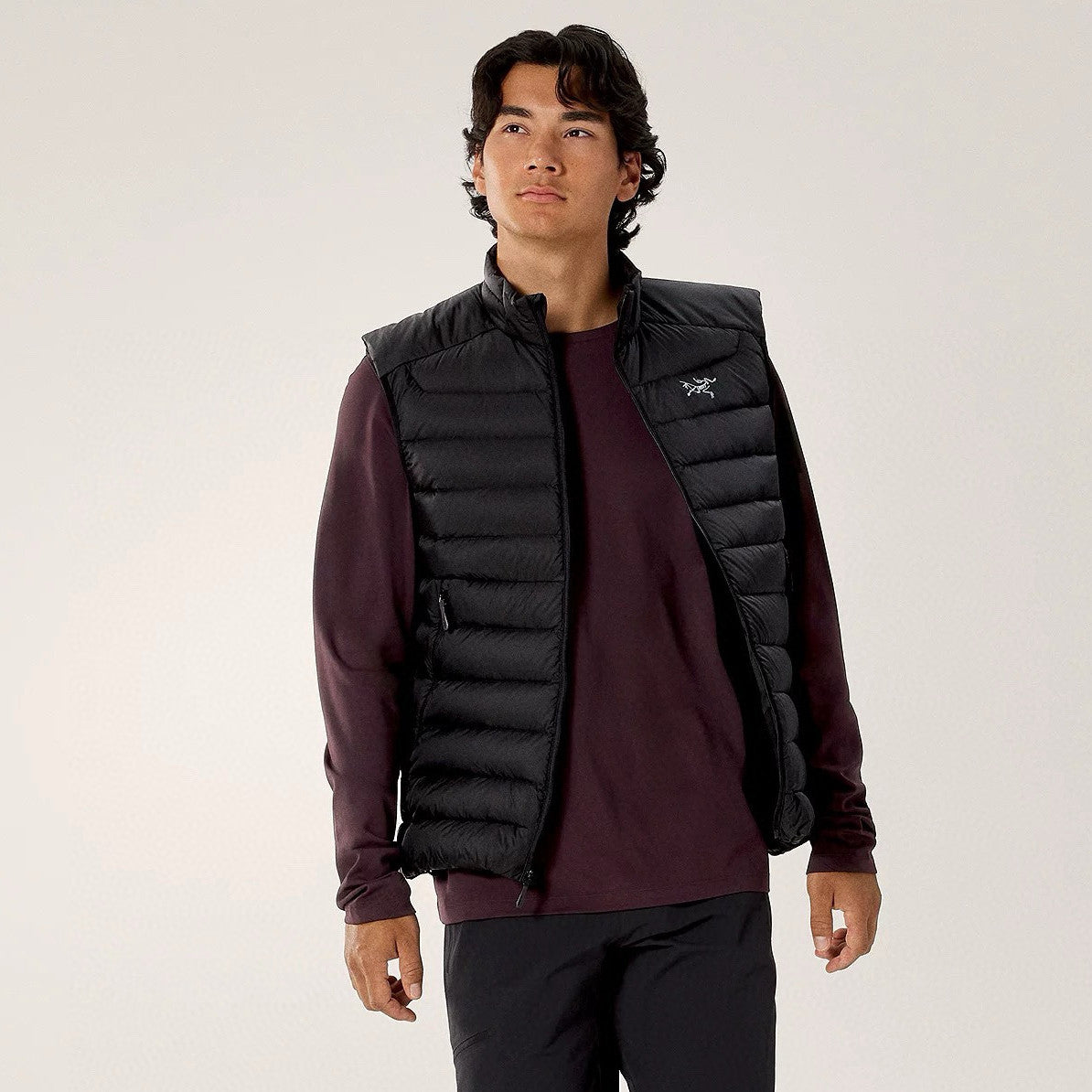 Men's Fall/Winter Fashion Casual High Neck Zipper Sleeveless Thermal Vest #79431