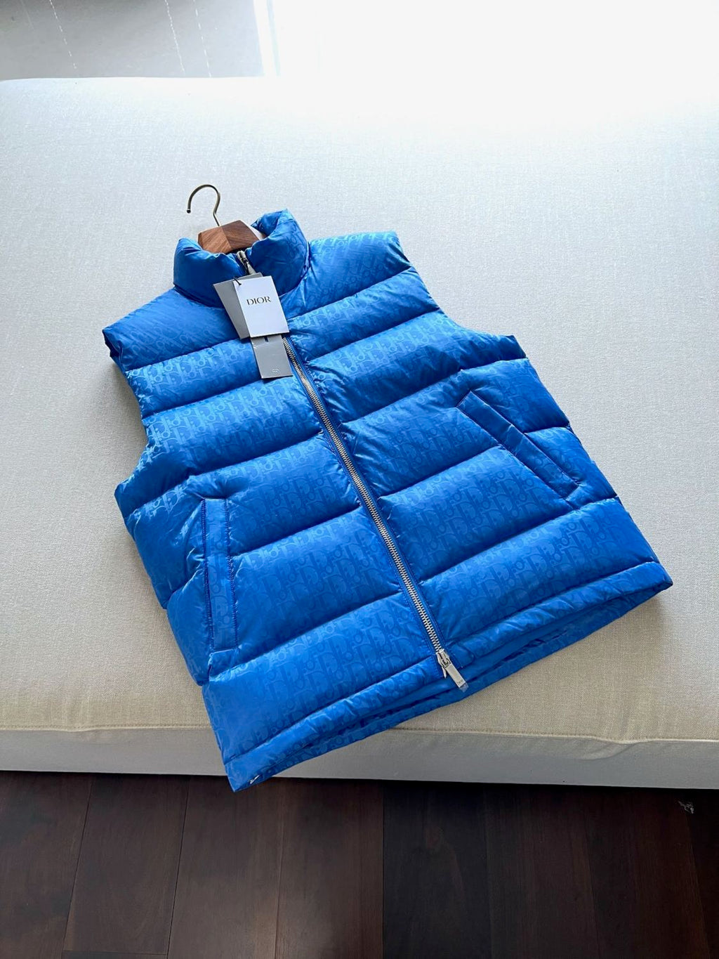 Oblique Sleeveless Down Jacket Zip Puffer Vest Men's Autumn And Winter Fashion Trend Sleeveless Warm Jacket #96497
