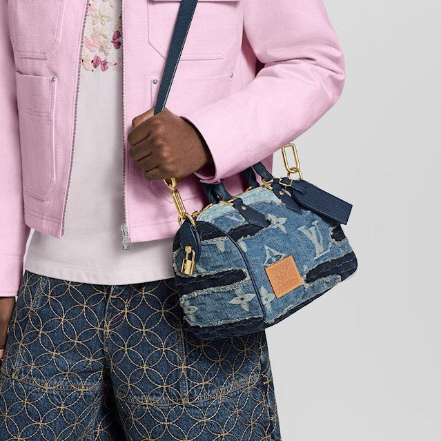 Men's Denim patchwork Premium 163c01 dynamic chip Shoulder bag Handbag Bags M15276 #193727