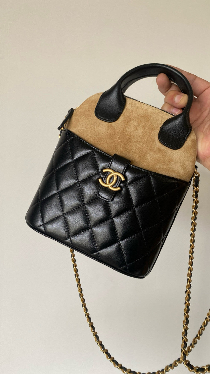 Women's Multicolored Chain Shoulder Strap Suede And Leather Shoulder Bag Handbag Bags #77467