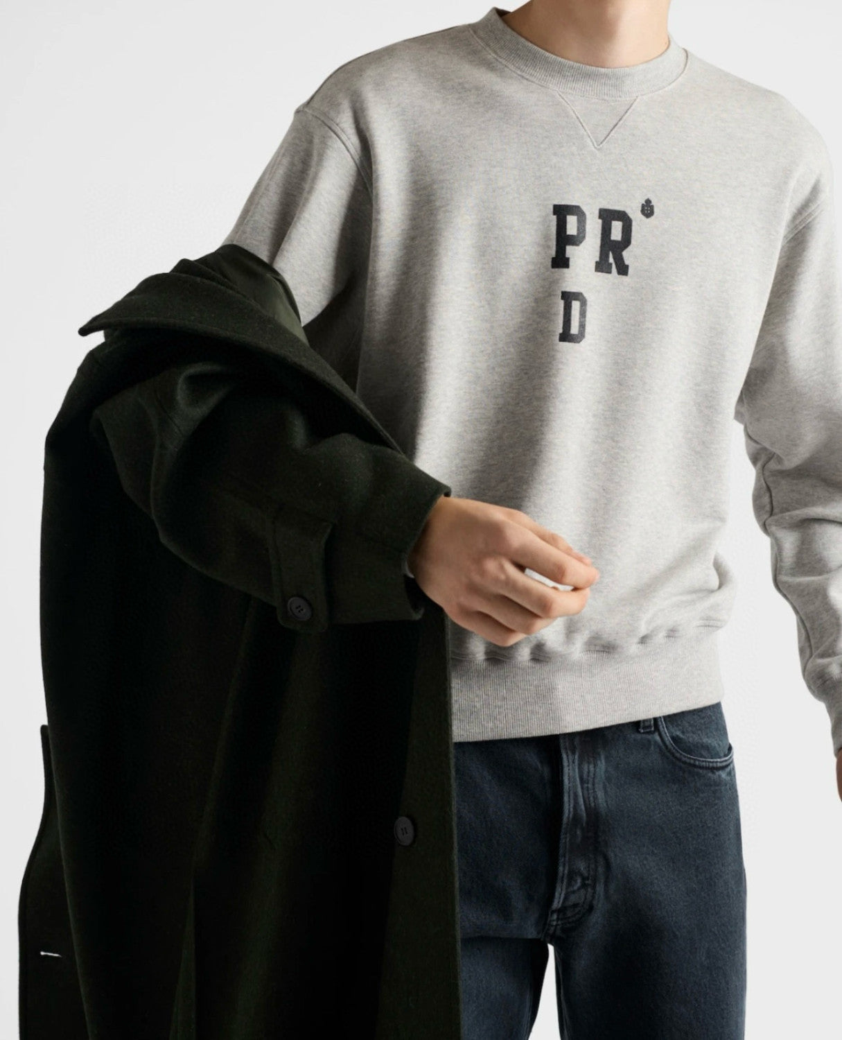 Men's and Women's Spring/Fall Fashion Casual Crewneck Pullover Solid Color Oversized Sweatshirt #78847