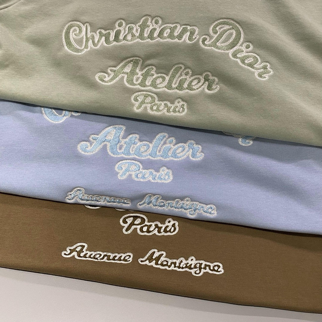 Men's Autumn and Winter Solid Colour Embroidered Logo Pullover Thickened Hooded Sweatshirt #97852