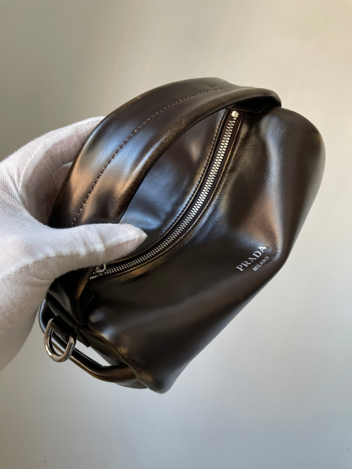 runway collection Cylinder bag Leather Shoulder Bags  #193912