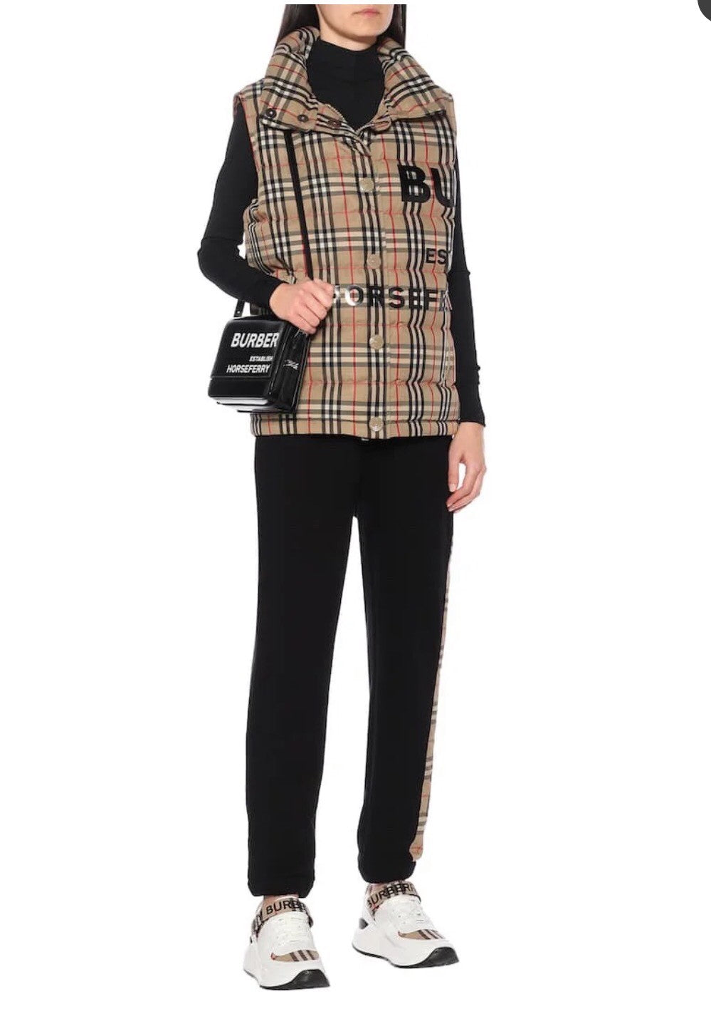 Men's Women's Spring And Winter Stand-Up Collar Single-Breasted Solid Color Plaid Fitted Puffer Down Vest #71414