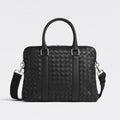 BV Intrecciato Men's Solid Color Adjustable Detachable Shoulder Strap Woven Calfskin Briefcase Handbag Bag Bags #77473