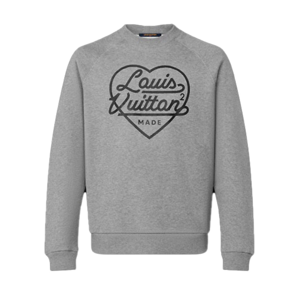 Men's Spring and Autumn Gray Love Logo Letter Printed Pullover Sweater Sweatshirt #99751