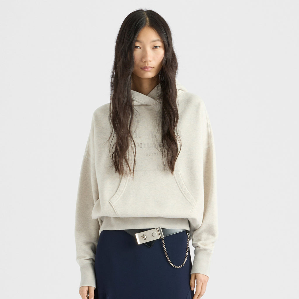 Women's Solid Color Spring/Autumn Classic Casual Printed Letter Logo Cotton Fleece Long Sleeve Hoodie Sweatshirt #78154