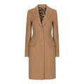 Women's Autumn And Winter Solid Color Wool Single Breasted Medium Length Long Sleeve Coat Ngvp #8955