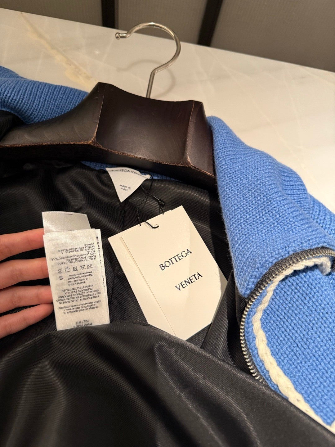 BV 2025 Men's Women's Color-Blocked Design Wool Knit Jacket #82542A