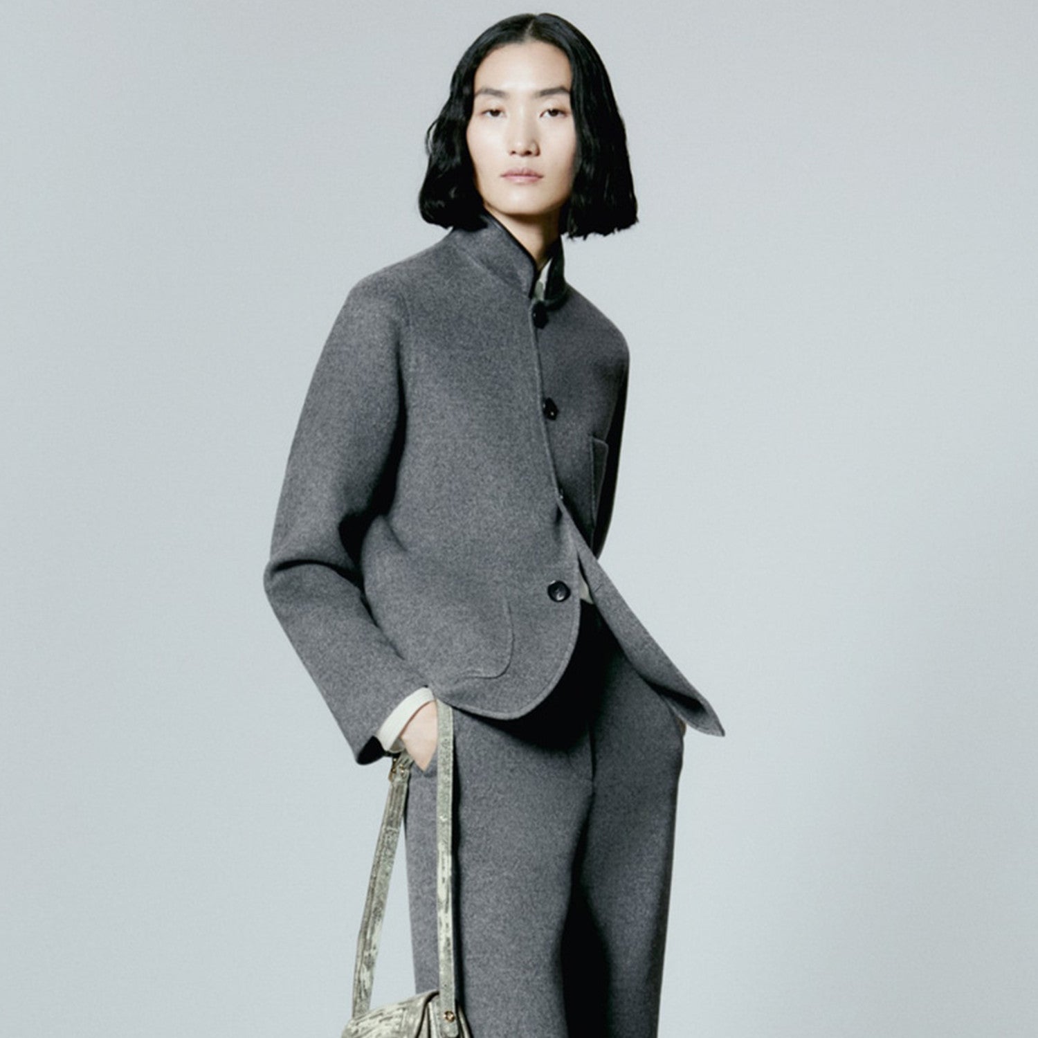 Women's Fall And Winter Retro Collar Single-breasted Wool Suit Fashion Casual Jacket  Ngvp #8944