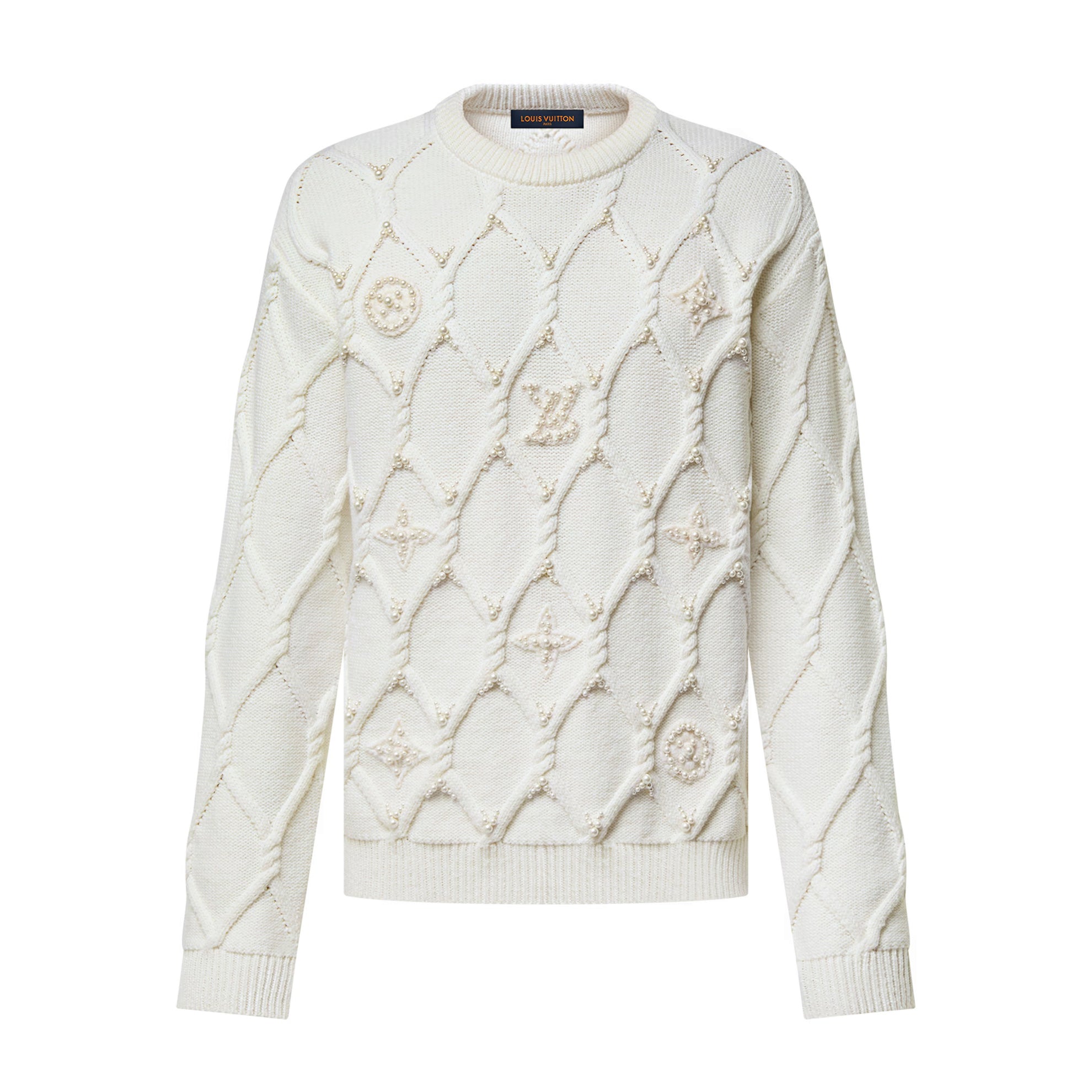 Men's Autumn and Winter Solid Color Crew Neck Knit Long Sleeve Sweater #74265