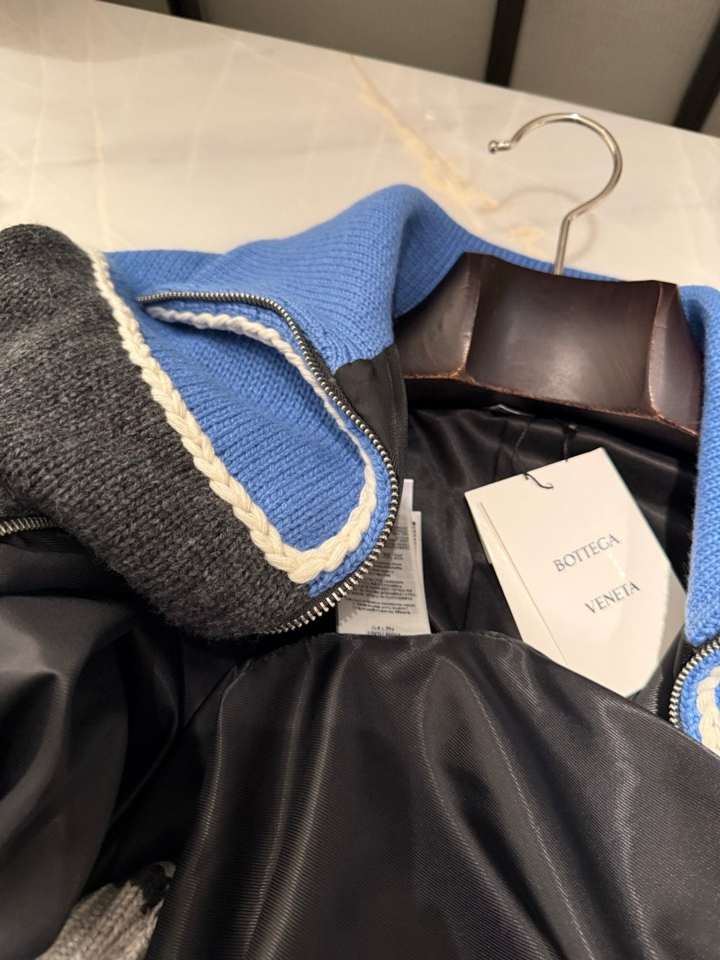 BV 2025 Men's Women's Color-Blocked Design Wool Knit Jacket #82542A