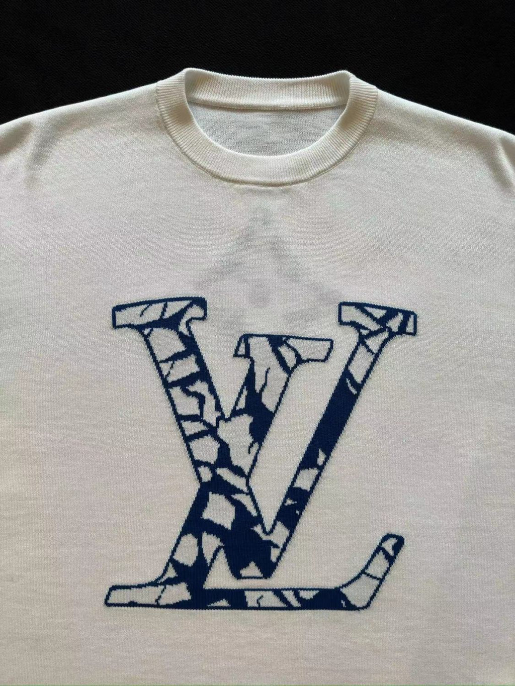 Men's Summer Logo Letter Print White Cotton Short Sleeve Fitted Straight T-Shirt #97965