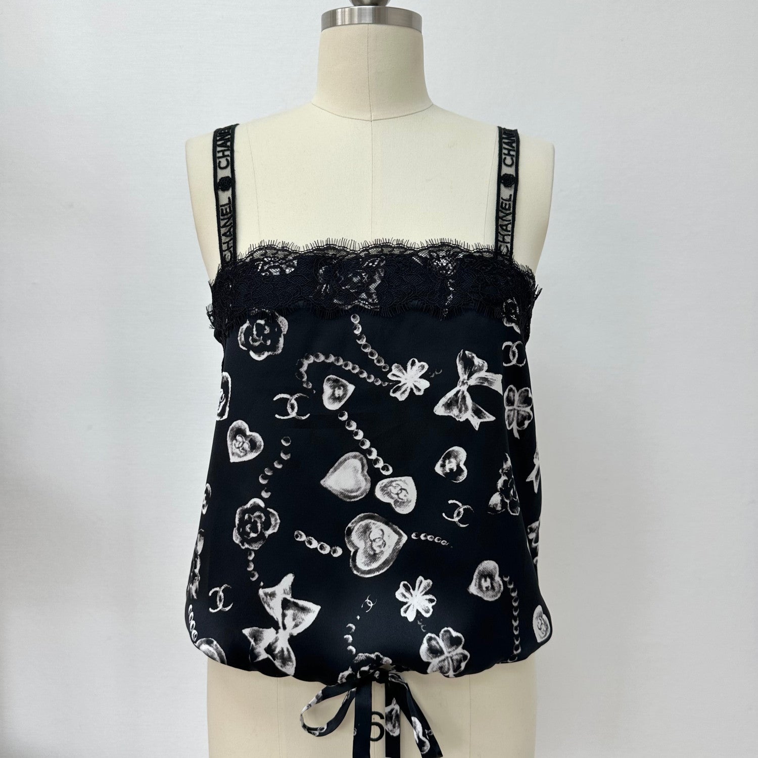 Women's Summer Fashion Casual Silk Print Patchwork Lace Letter Embroidery Sleeveless Tank Top Vest #78694
