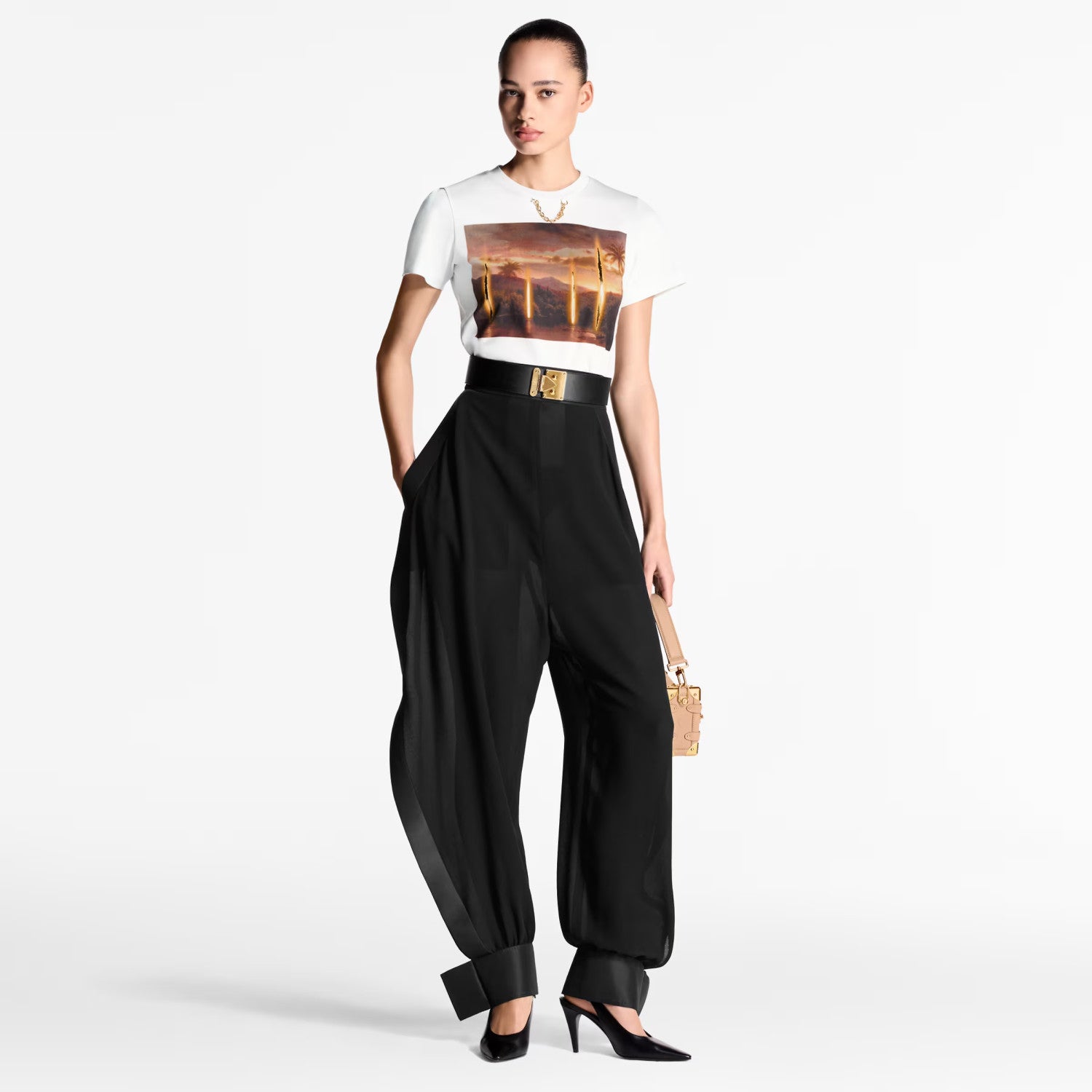 x LAURENT GRASSO Printed Women's Summer Solid Color Round Neck Cotton Short Sleeve T-Shirt Ngvp #1415