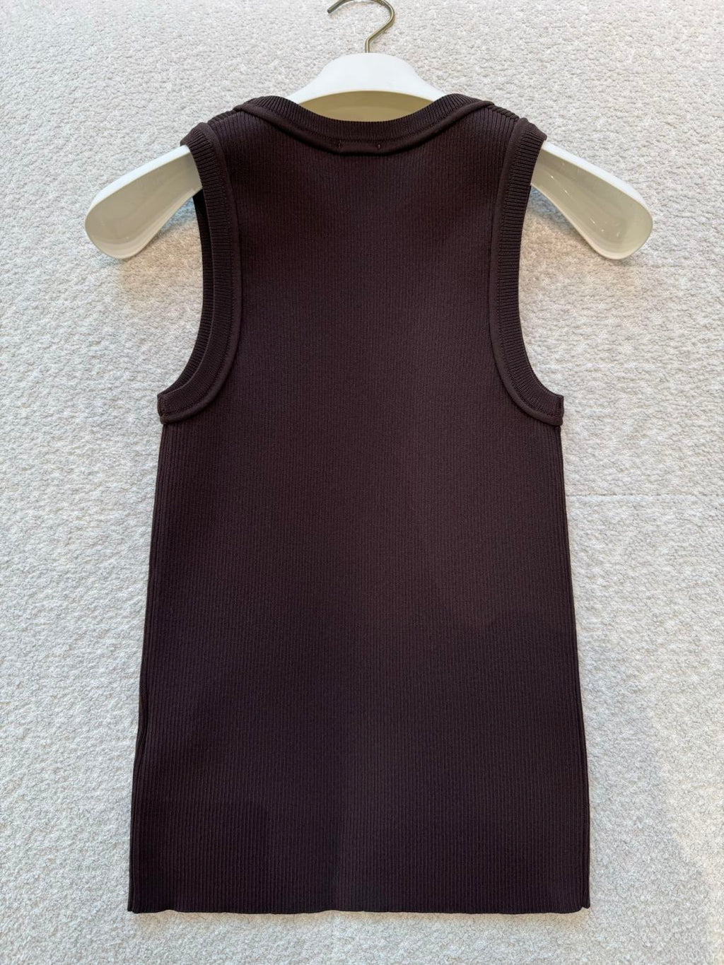 Women's Stretch Viscose Anagram Knitted Ribbed Soft Tank Top vest #194291