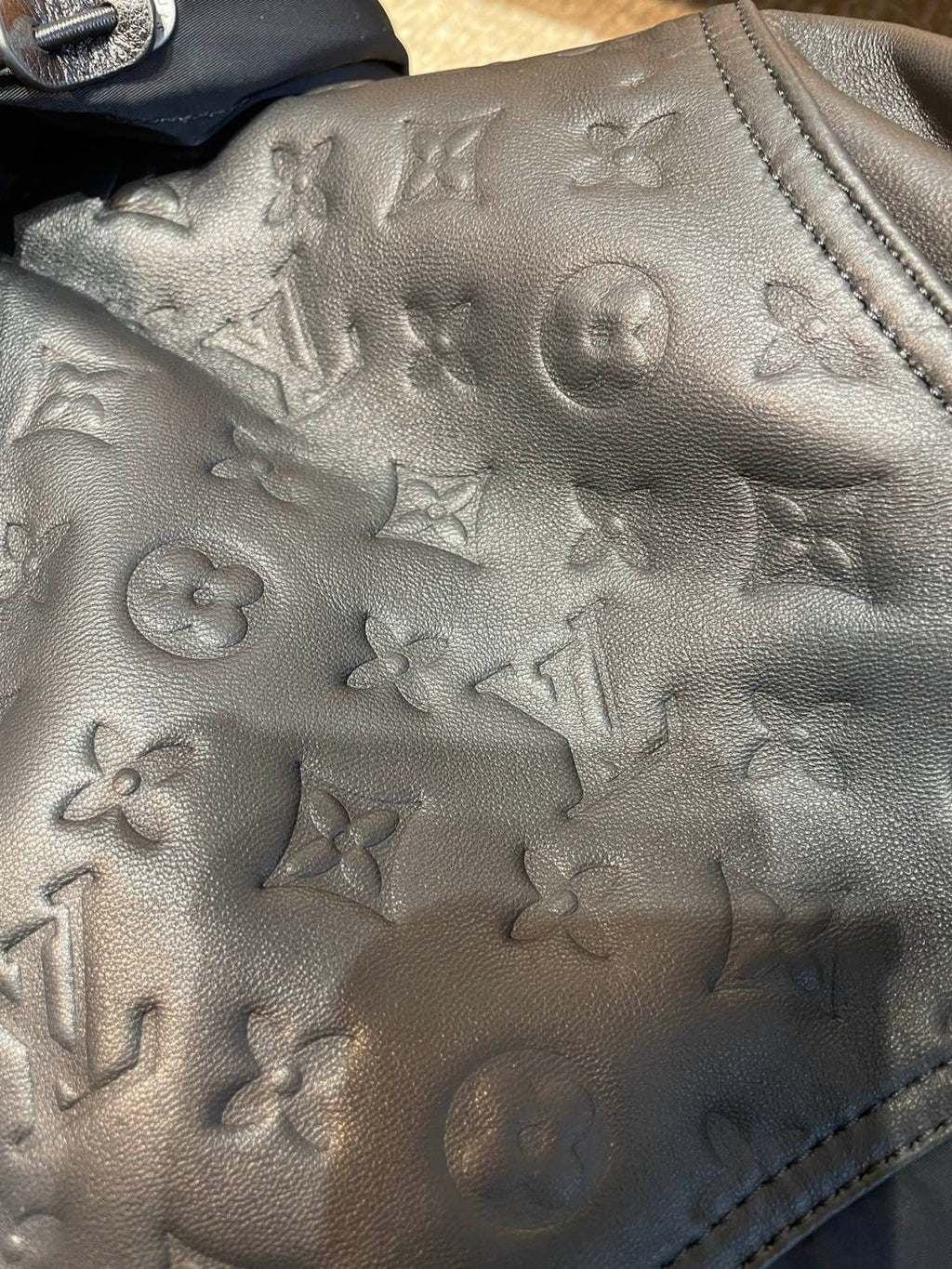 Men's LV 2026 New Collection Patchwork Leather Jacket Coat #82553A