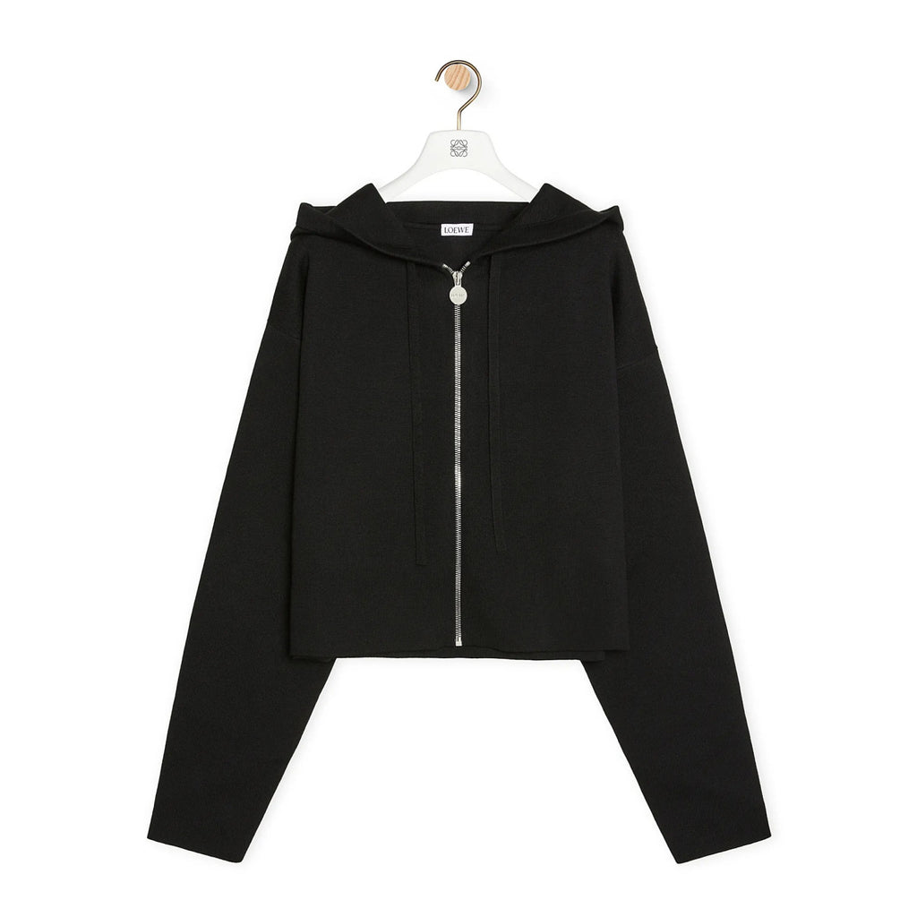 Women's Spring and Autumn Solid Color Hooded Drawstring Zipper Sweatshirt Jacket #72679