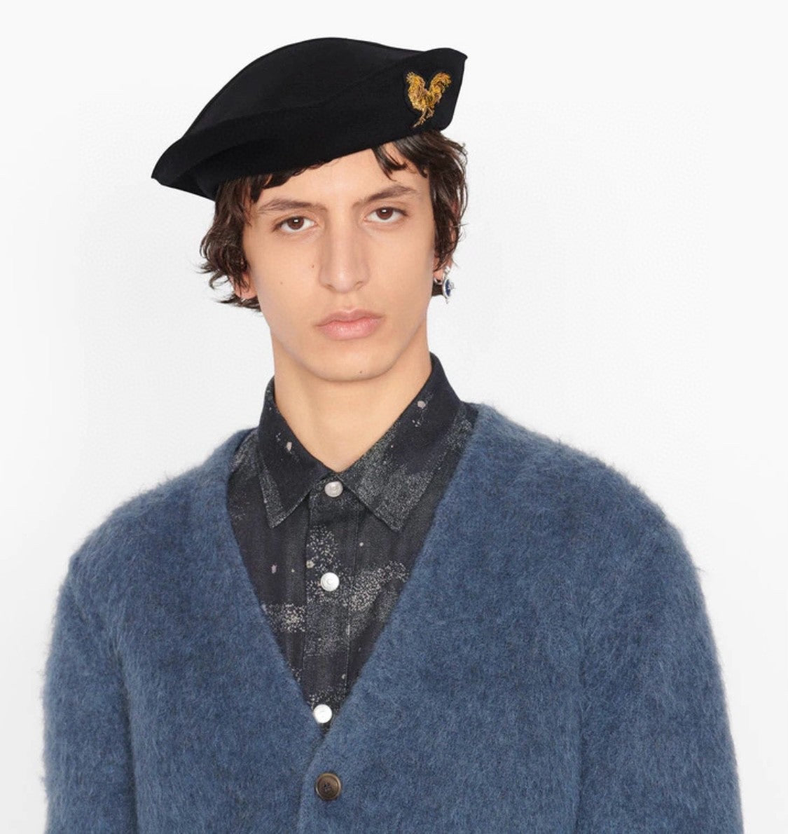 CD Men's Spring And Fall Logo Embroidery V-neck Single Breasted Long Sleeved Knit Sweater Cardigan #72765