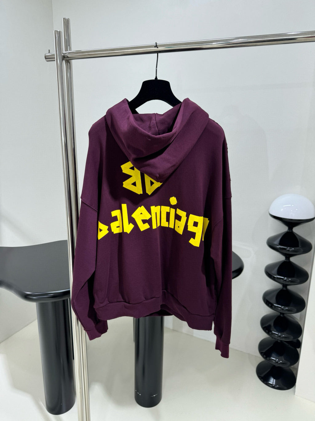 Men's Summer Crimson Letter Print Crew Neck Regular Fit Hooded Sweatshirt Pullover #98986