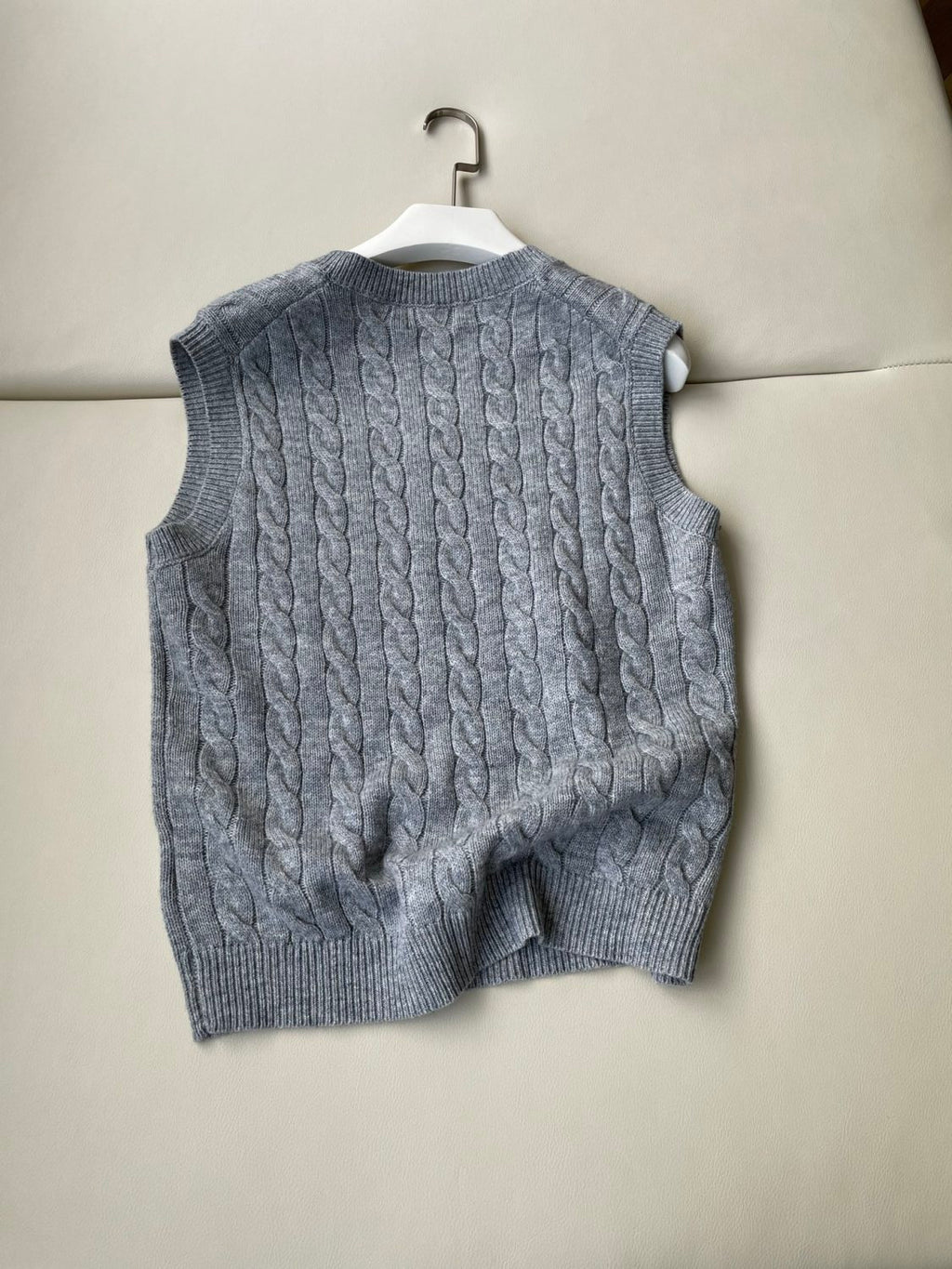 Men's and Women's Spring/Summer Embroidered Logo Solid Color Crew Neck Knit Sleeveless Tank Top Vest #76143