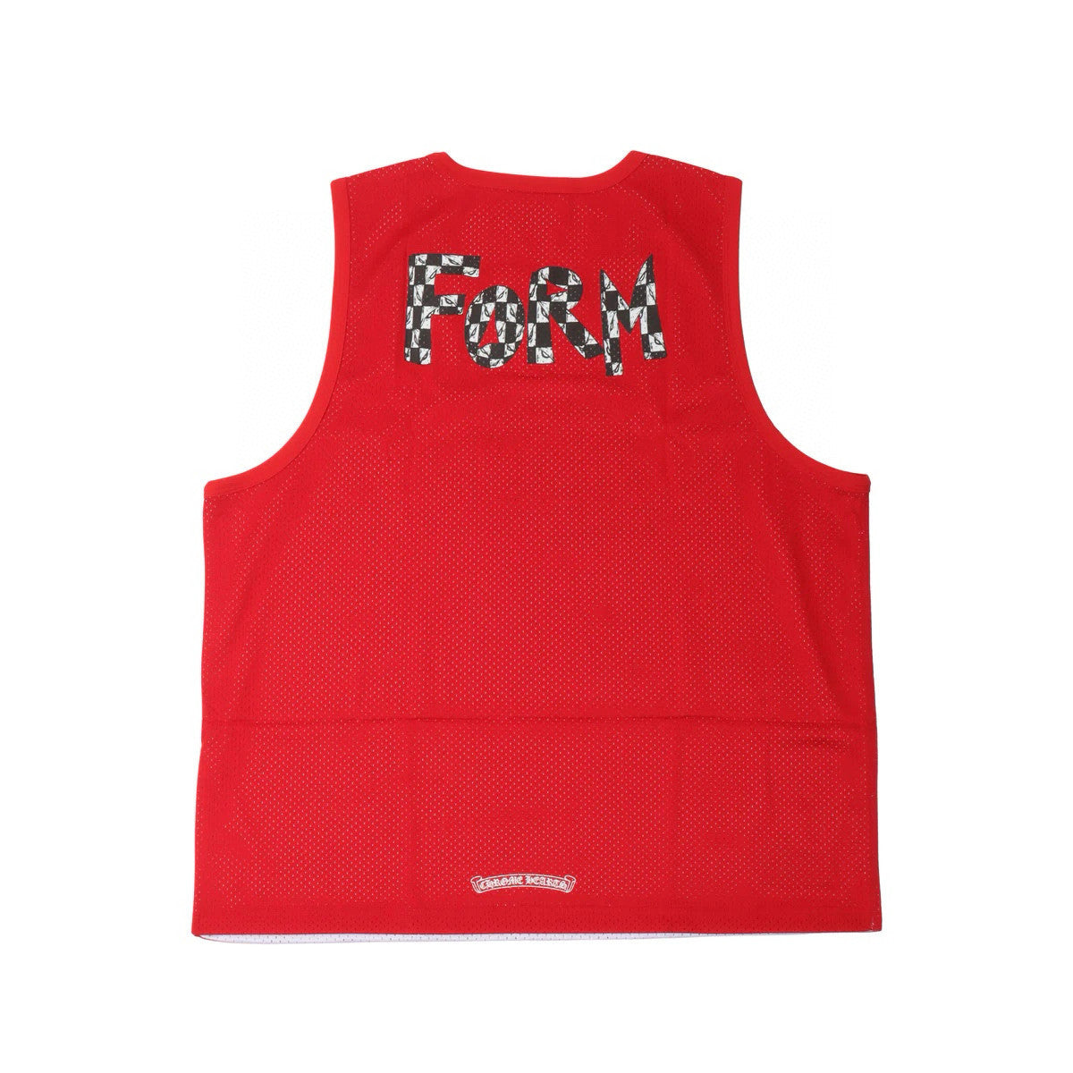 Men's And Women's Spring/Summer Graffiti Print Red Mesh Sports Sleeveless Tank Top Vest #98425