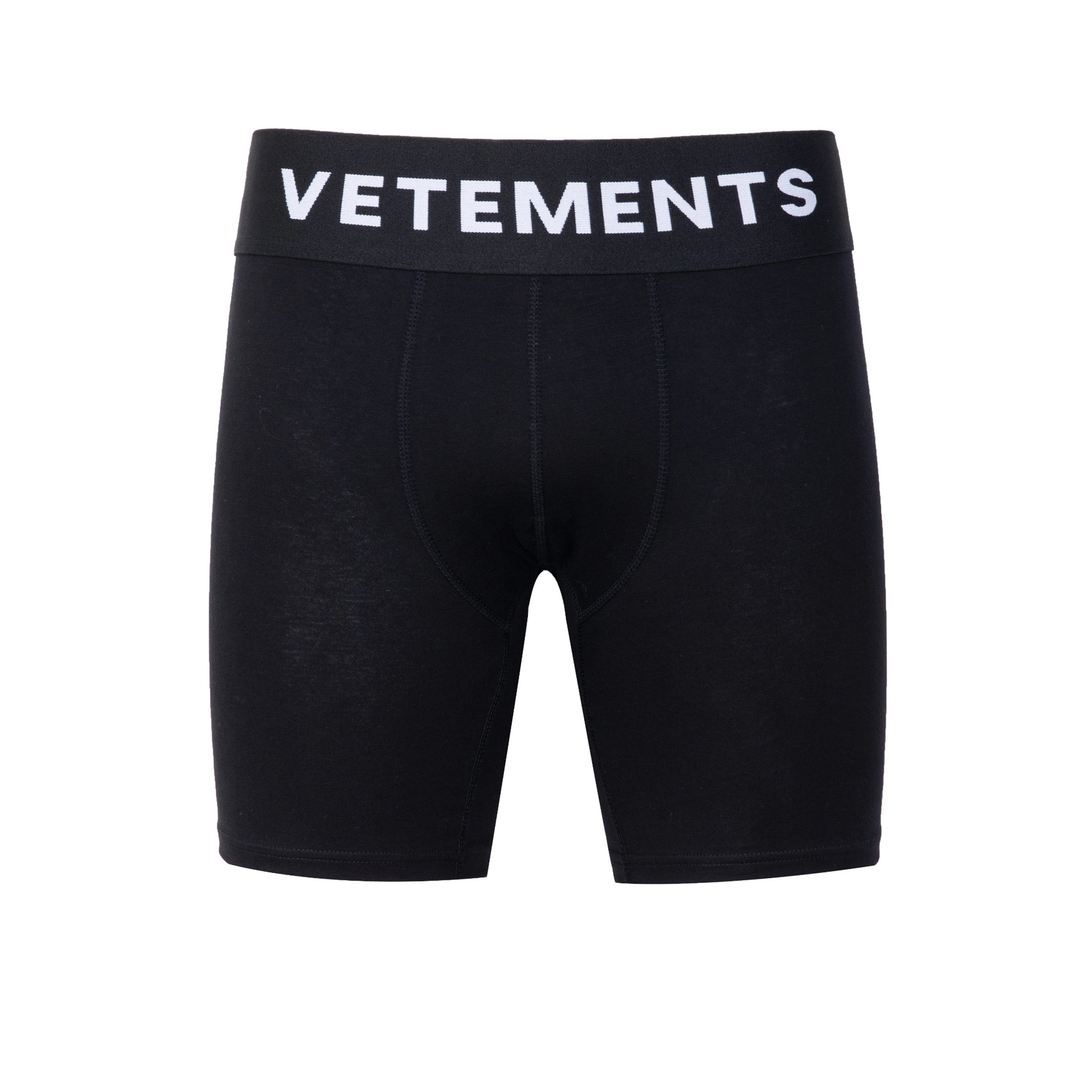 Vetements Men's Printed Letter Webbing Cotton Elastic Breathable Long Boxer Briefs Comfortable High Street Underpants Accessories  #9952
