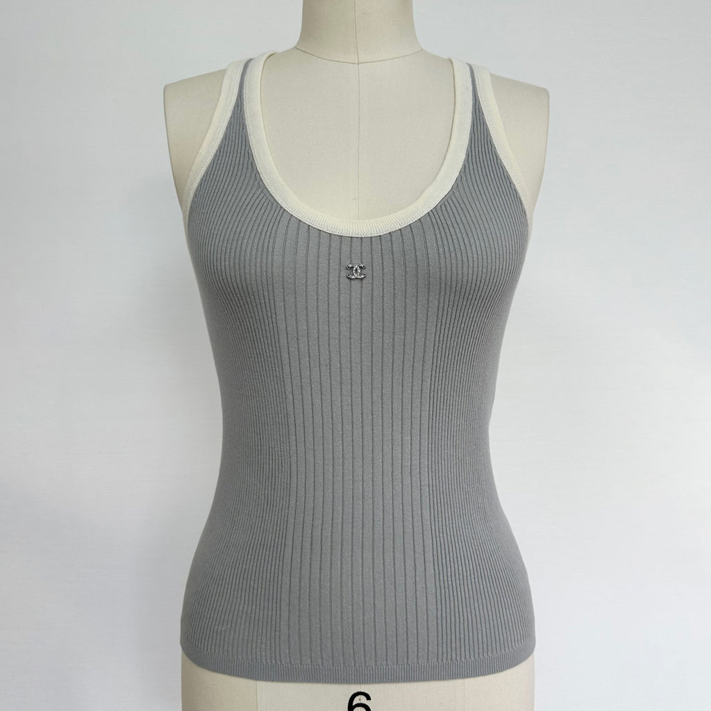 Women's Summer Fashion Casual Solid Color Round Neck Sleeveless Knit Tank Top Vest #78478