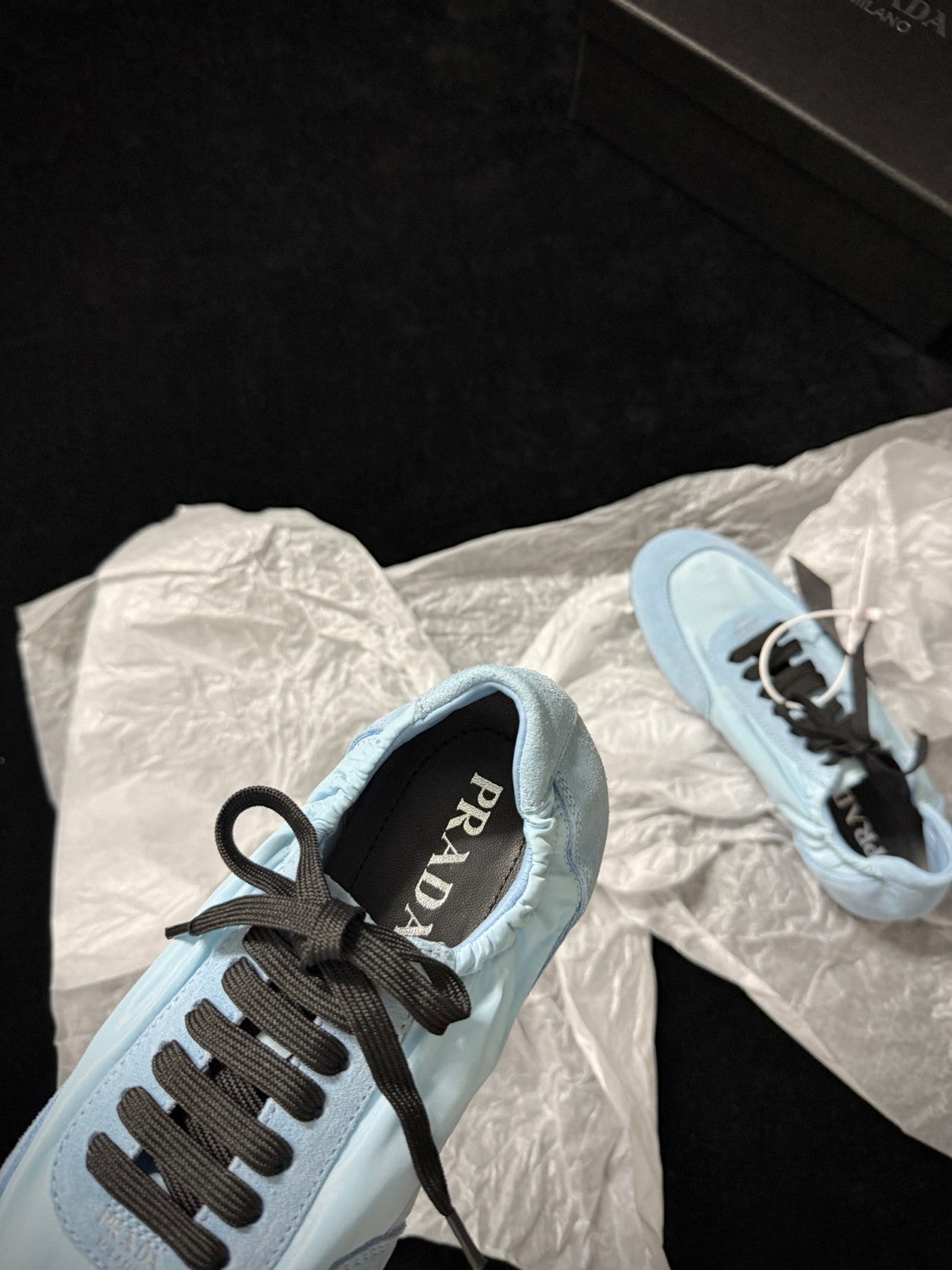 PR Women's Solid-color Nylon Fabric And Suede Low-top Lace-up Training Shoes #77759