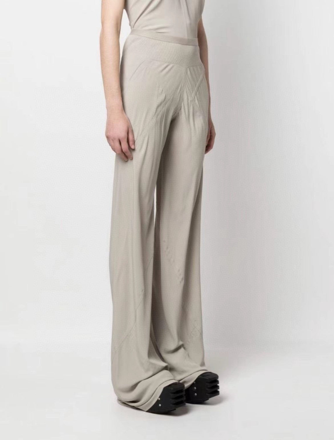 Women's Spring And Summer Fashion Casual High Waist Pants Straight Wide Leg Casual Pants  #71426