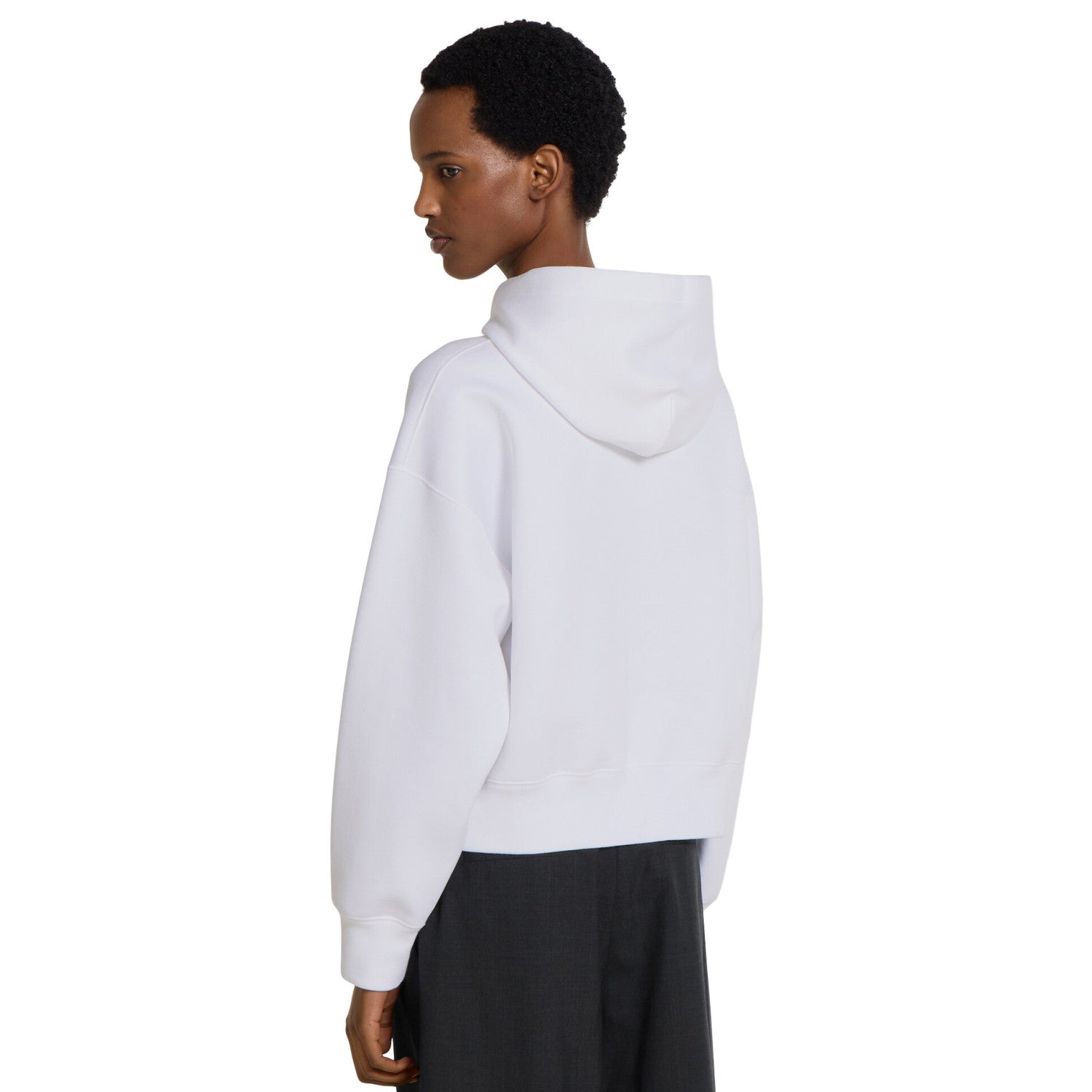 Women's Spring/fall Solid Color Letter Print Hooded Long Sleeve Casual Fashion Sweatshirt #78144