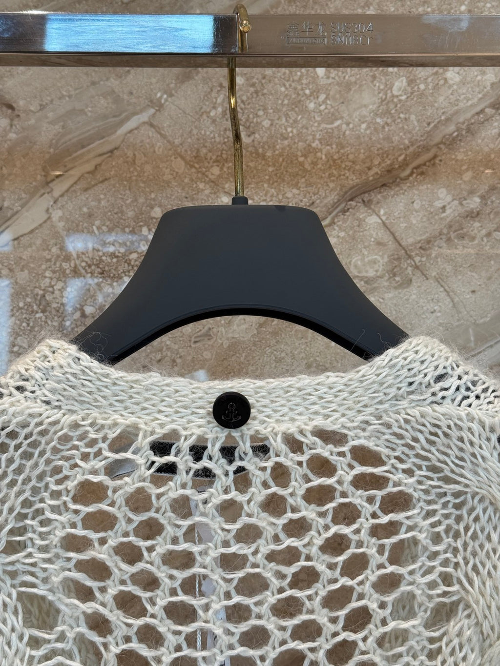 Women's Detachable Collar Mohair Striped Spring/Fall Long-Sleeve Knit Sweater Marini¨¨re Cardigan Ngvp #2373