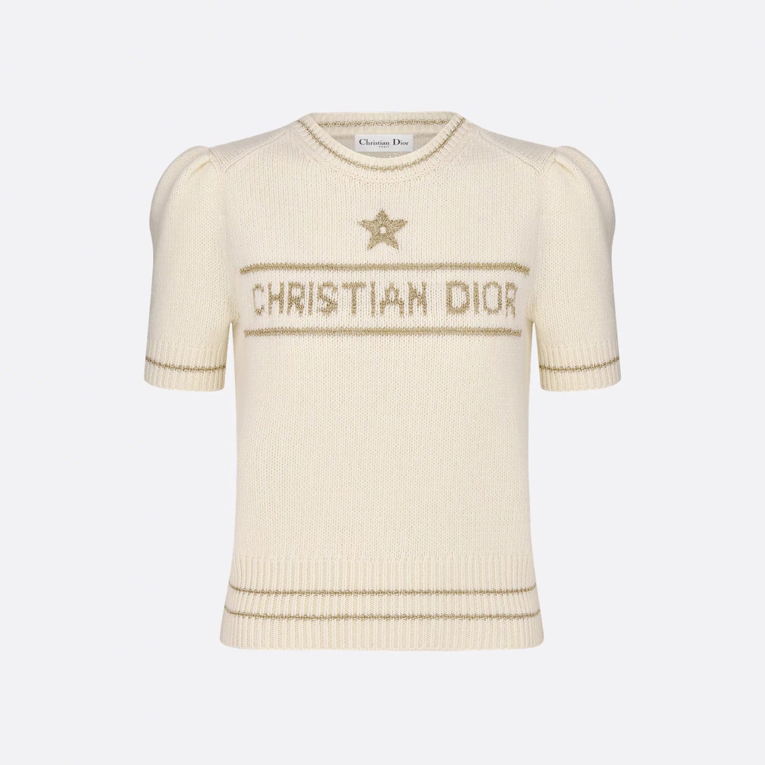 Women's Wool Blend Knit Short Sleeve Top Round Neck Fashion Temperament Short T-Shirt Knitwear #81137