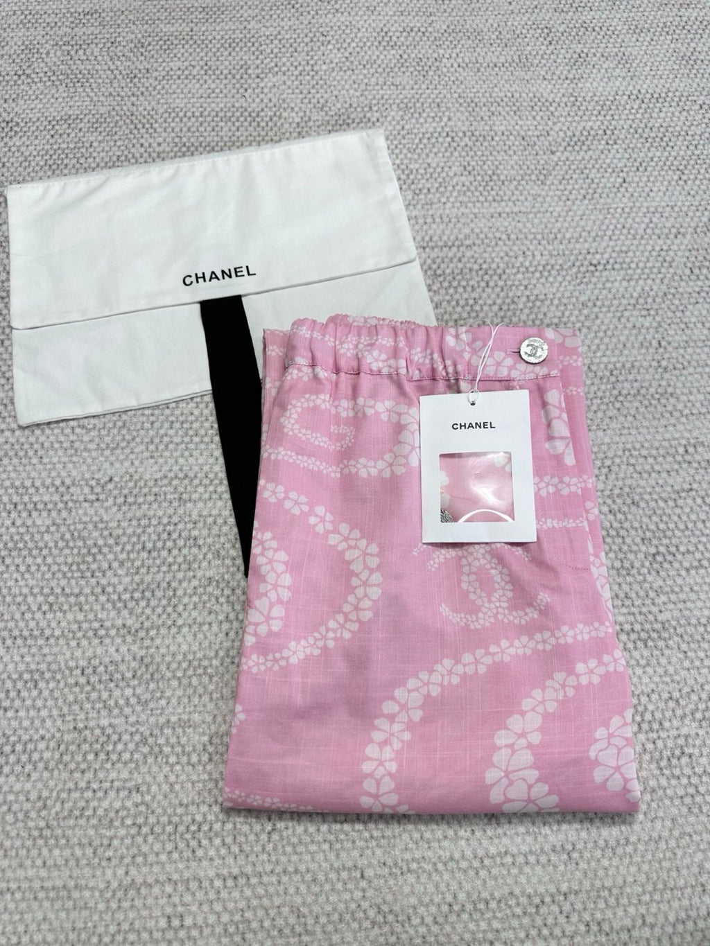 Women's Spring/Summer Solid Color Lightweight Cotton Printed Casual Pants #77487