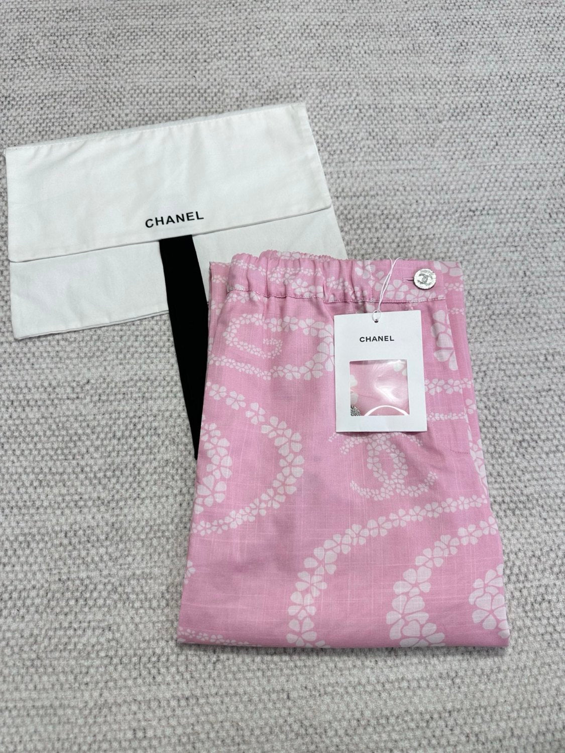 Women's Spring/Summer Solid Color Lightweight Cotton Printed Casual Pants #77487