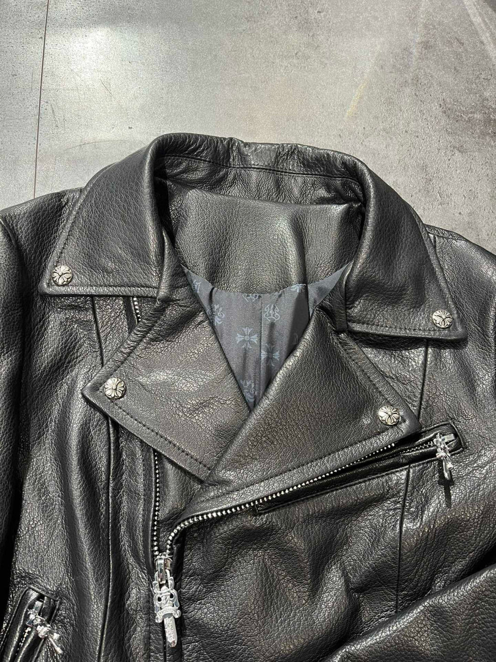 Women's Autumn and Winter Solid Color Slant Zipper Sheepskin Long Sleeve Lapel Biker Jacket #98464