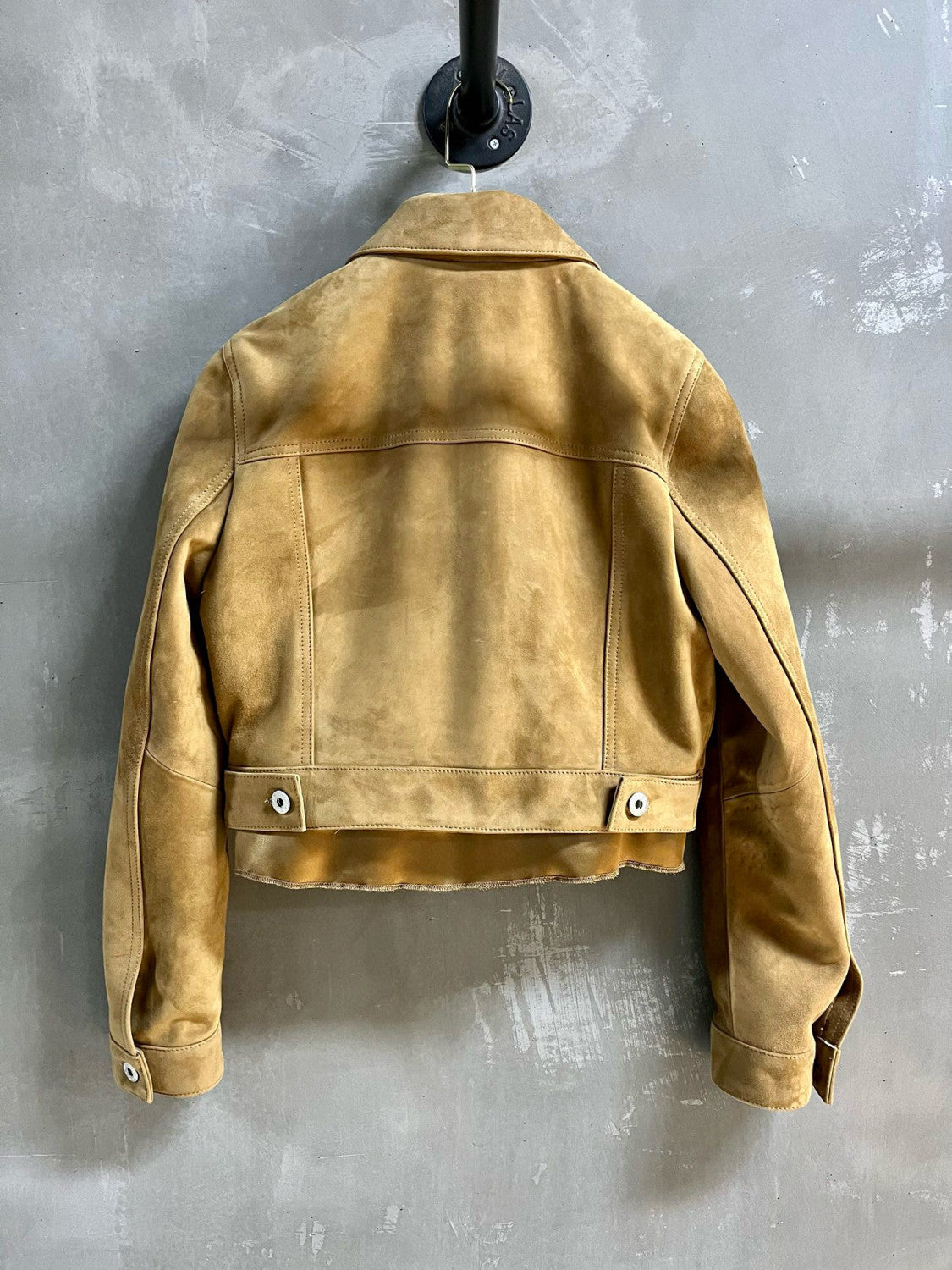 Women's Autumn and Winter Brown Letter Printed Lapel Single Breasted Short Long Sleeve Jacket #98964