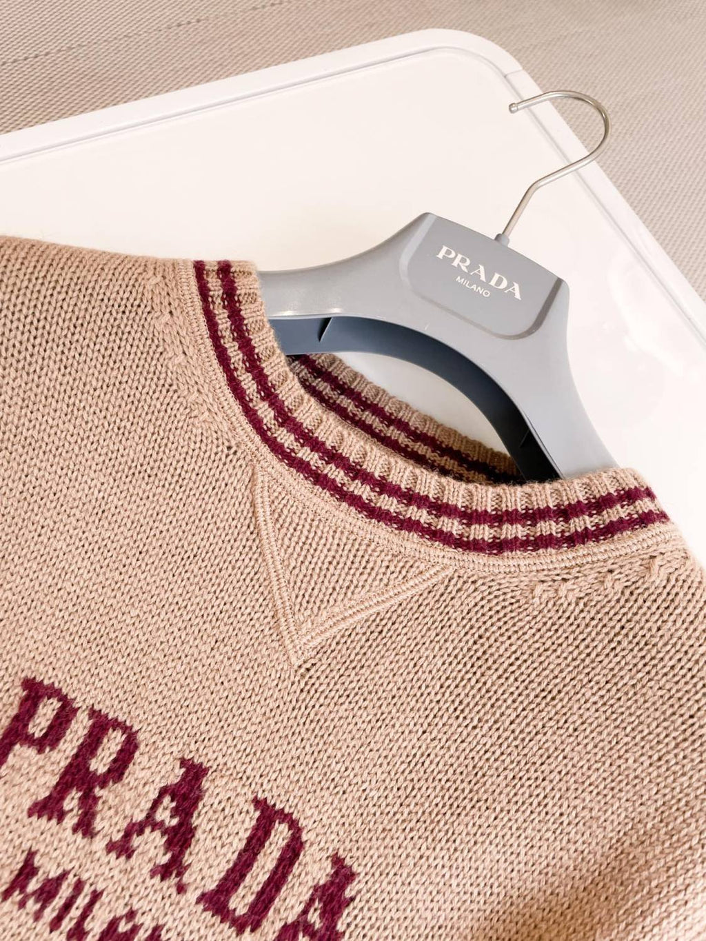 Women's Autumn and Winter Logo Letter Wool Round Neck Long Sleeve Sweater Pullover #73163