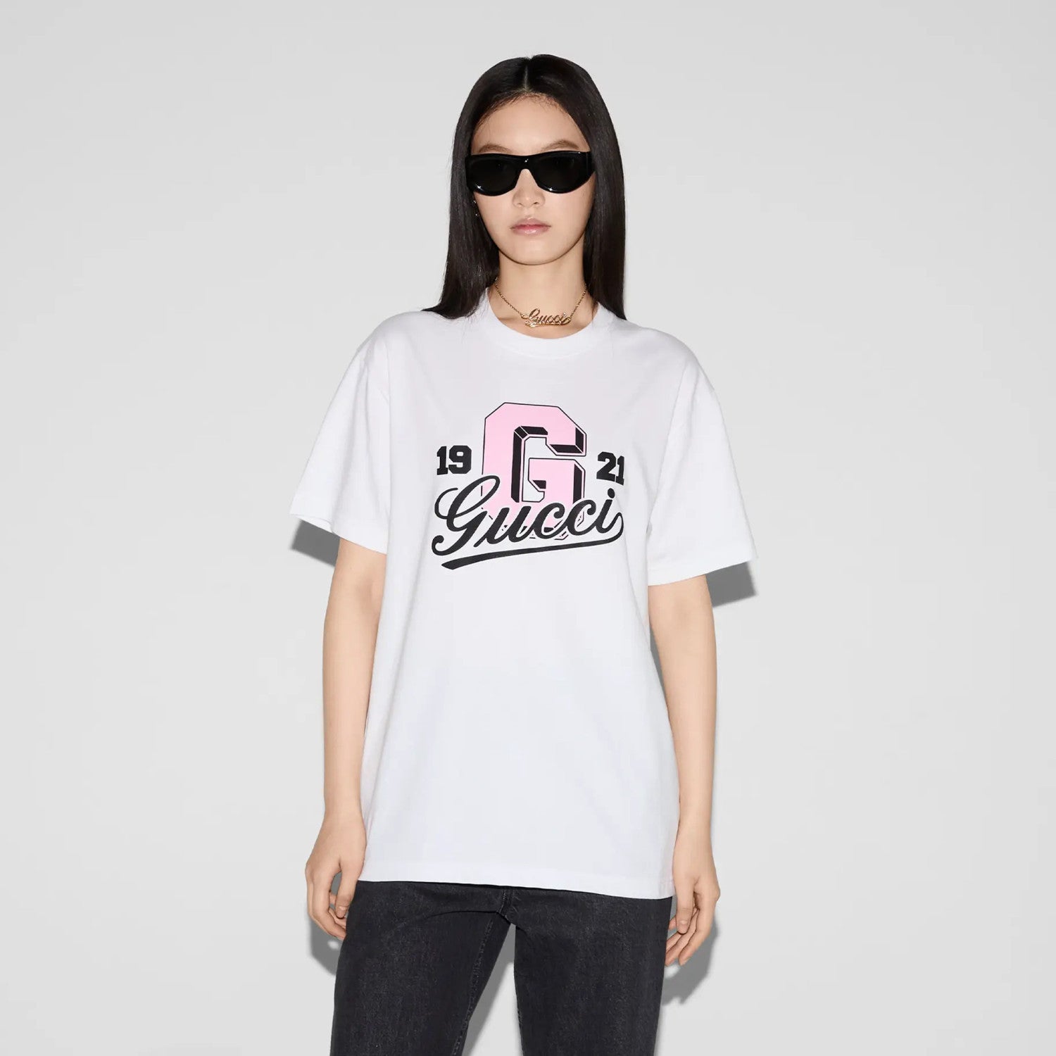 Women's Summer Printed Knit Round Neck Cotton Short Sleeve Solid Color T-Shirt #71945