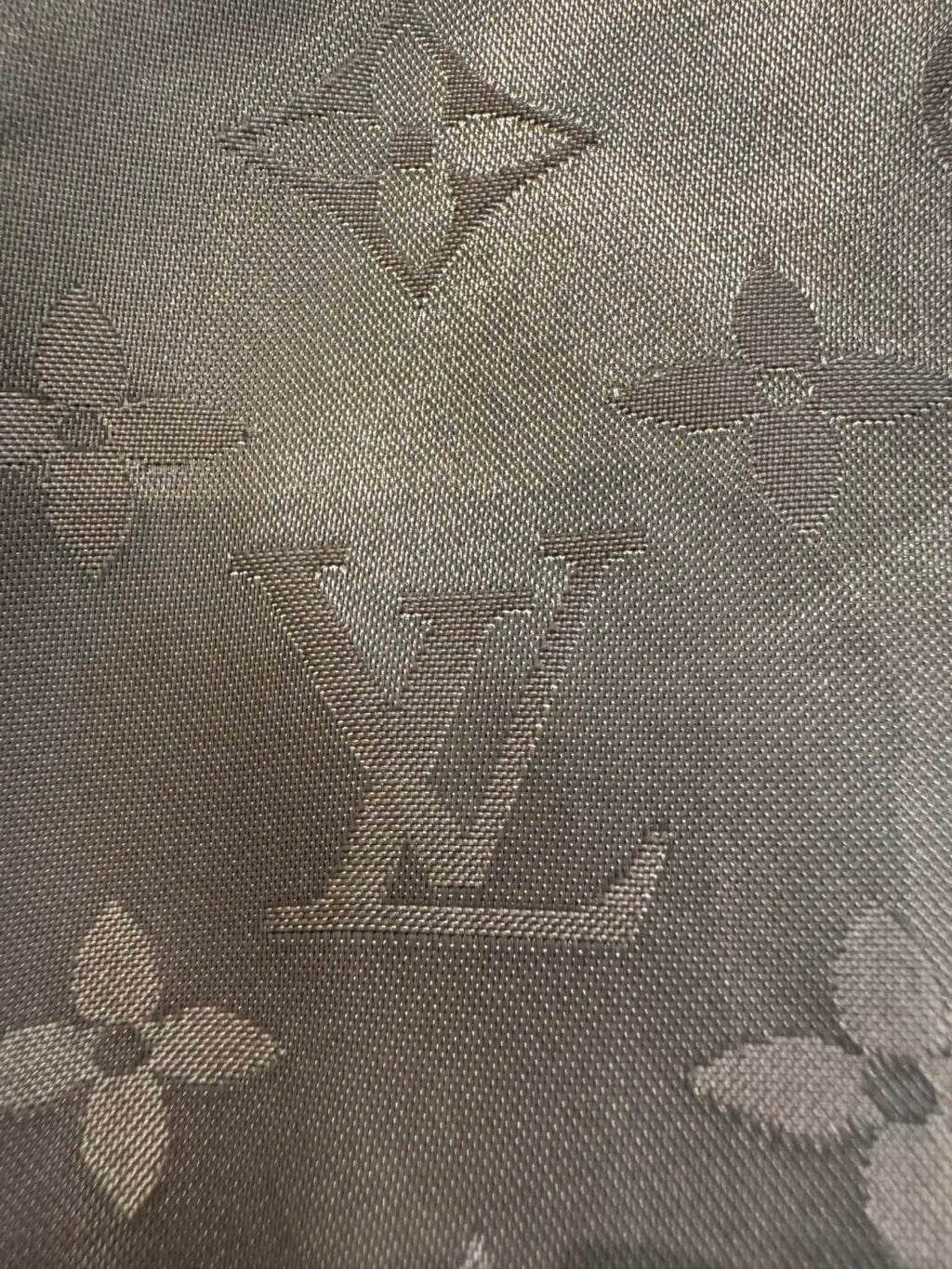 Satin Material Lapel Classic Monogram Aged Pattern Pilot Jacket #194241