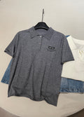 Monogrammed Polo Wool Knitted Short-Sleeve T-Shirt #194309