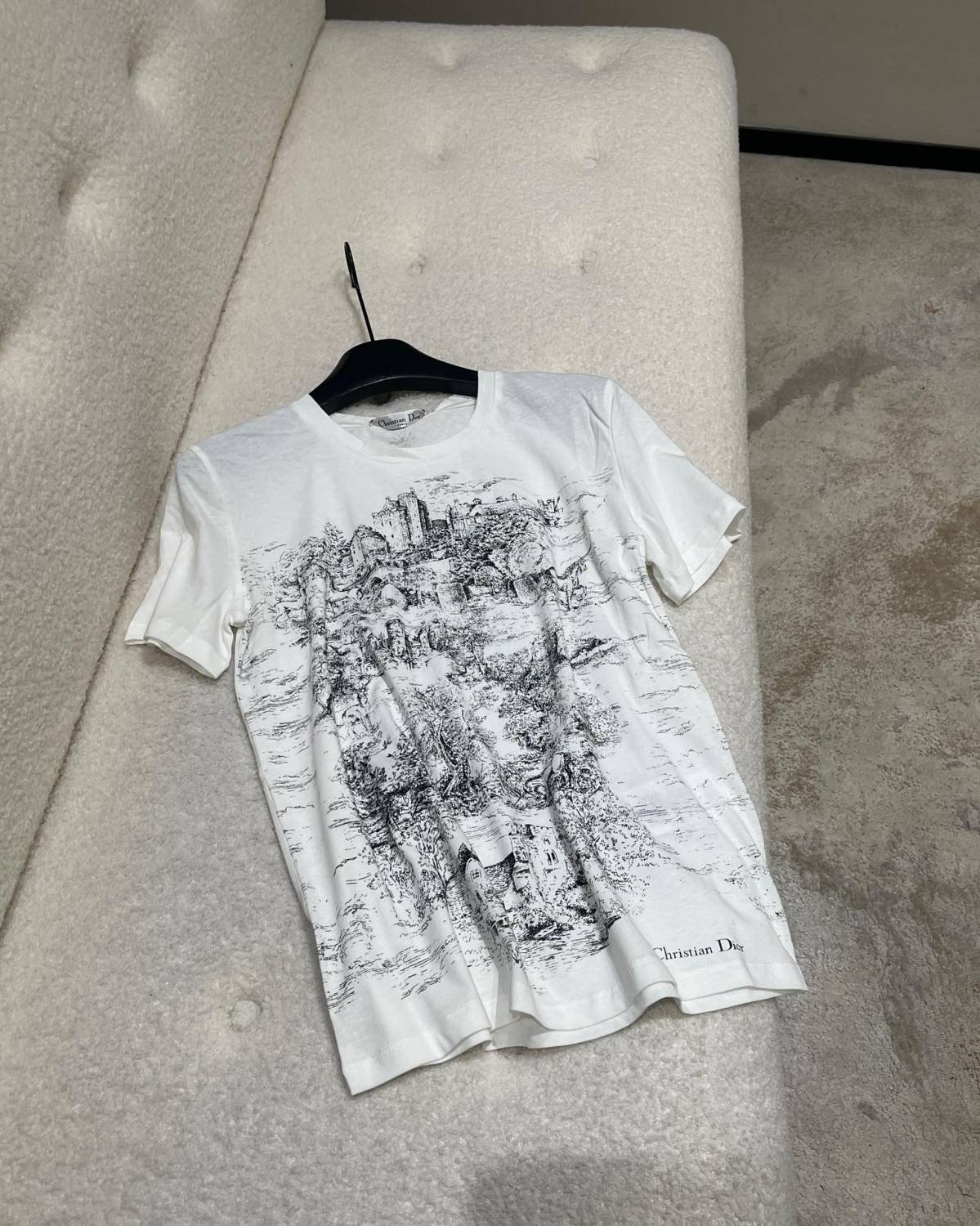 Women's Spring/summer Fashion Holiday Printed T-shirt Round Neck Casual Short Sleeved Top #74234