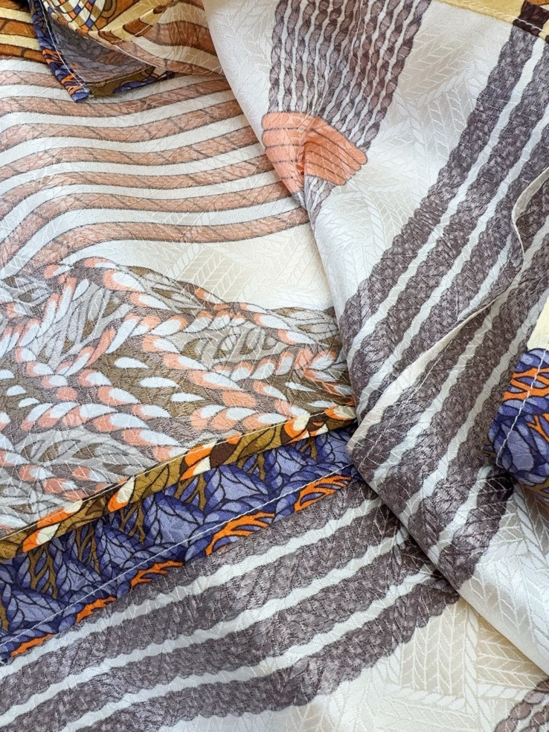 Women's Spring/Summer 2026 Silk printed check pattern Knitted and silk patchwork Shirt dress Suit Set #82539A