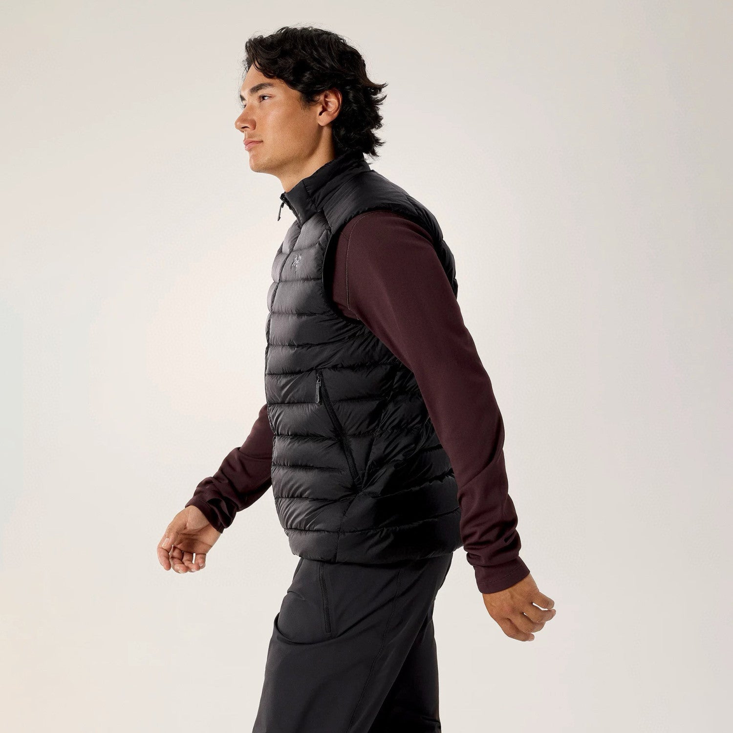 Men's Fall/Winter Fashion Casual High Neck Zipper Sleeveless Thermal Vest #79431