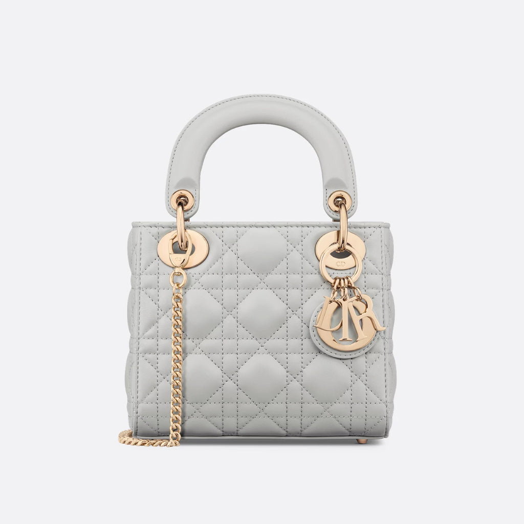 CD Lady Women's Solid Color Metal Pendant Removable Chain Shoulder Strap Wicker Pattern Sheepskin Leather Single Shoulder Crossbody Handbag Bag Bags #77461