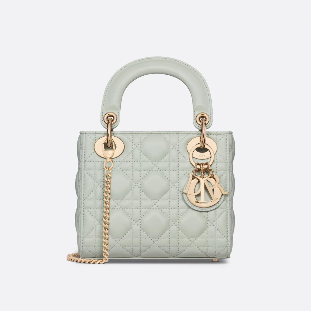 CD Lady Women's Solid Color Metal Pendant Removable Chain Shoulder Strap Wicker Pattern Sheepskin Leather Single Shoulder Crossbody Handbag Bag Bags #77461