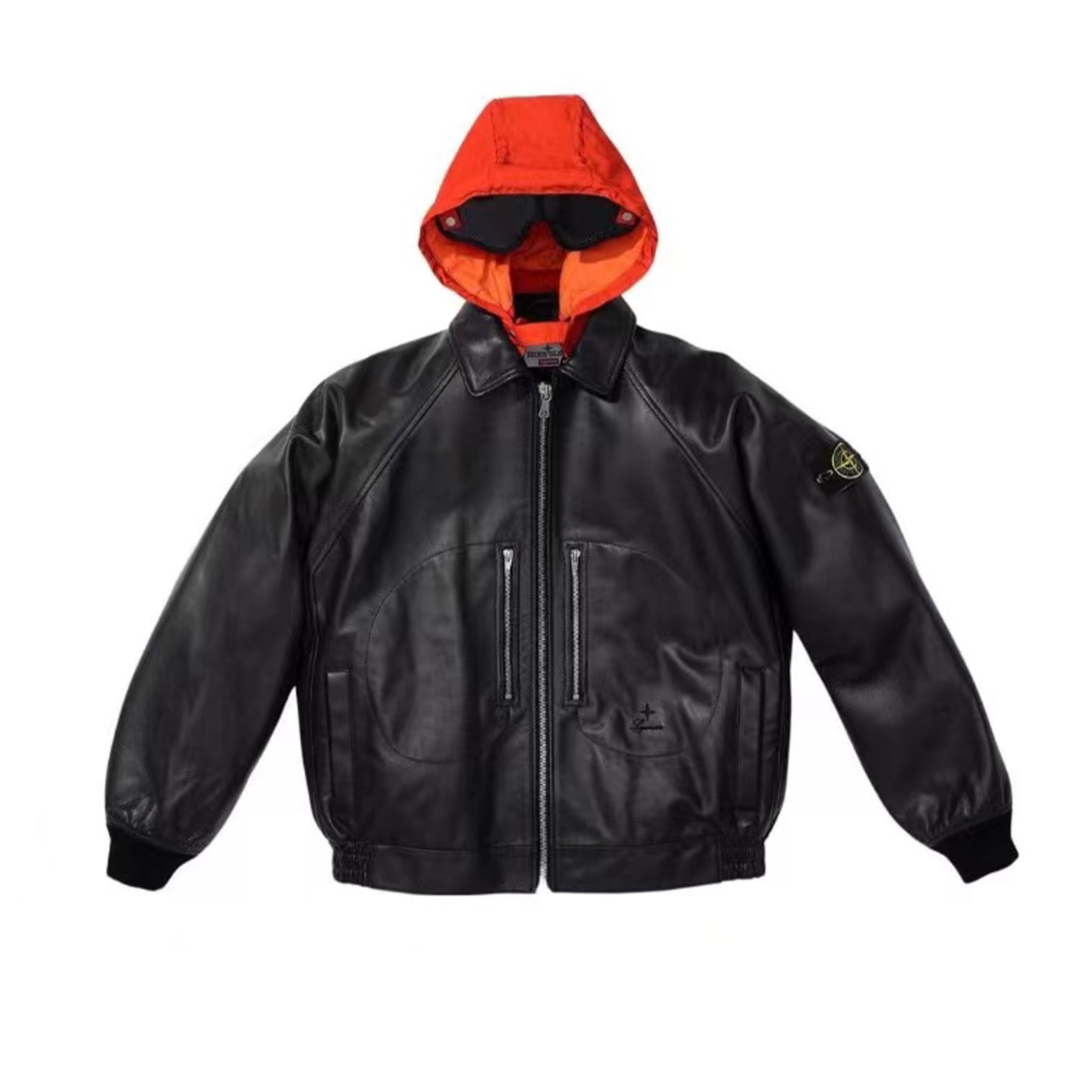 X Men's Spring and Fall Zipper Hooded Aviator Jacket Coat #98752